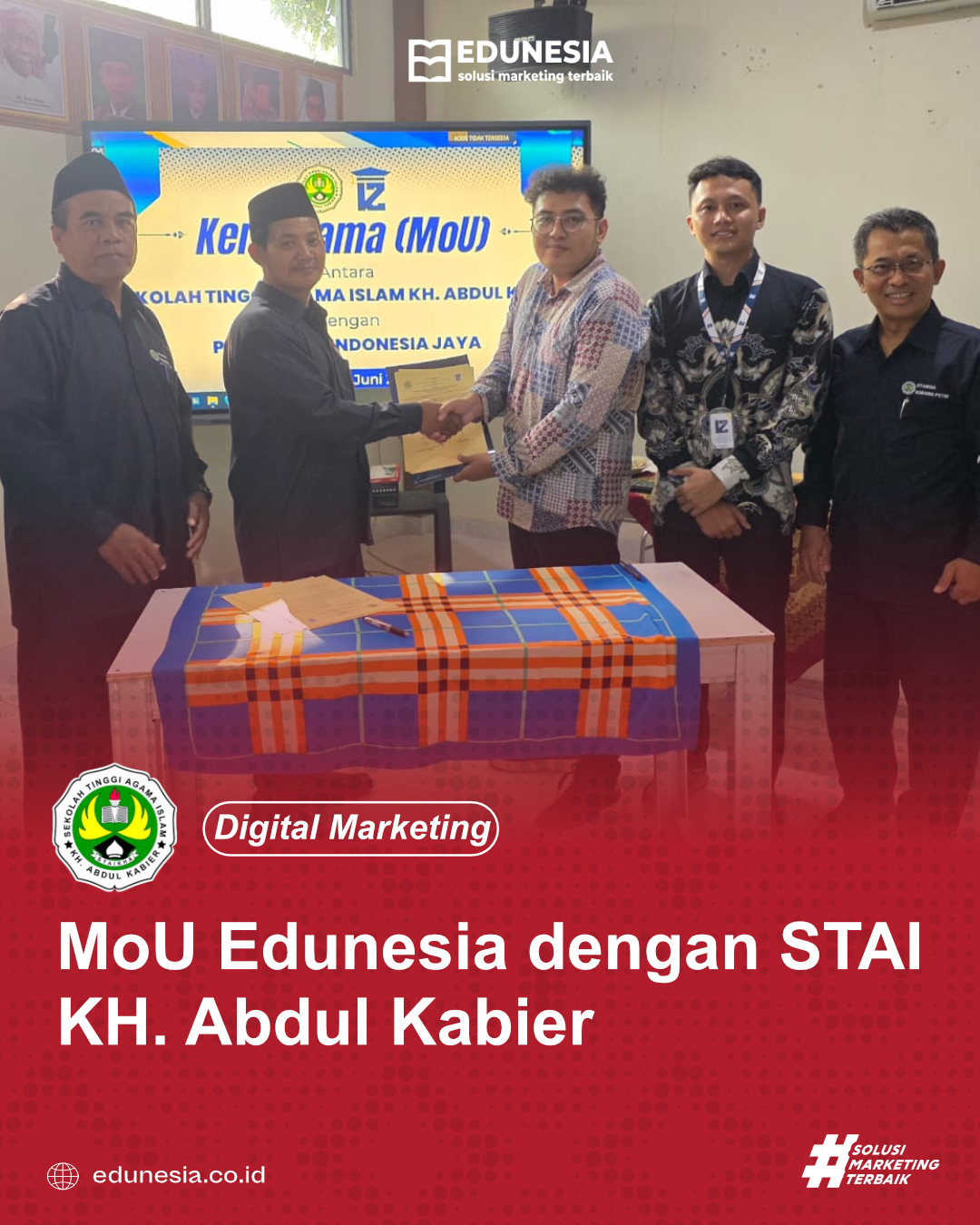 MoU Edunesia dengan STAI KH. Abdul Kabier